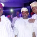From left: Alh. Abba Kyari, Chief of Staff to the President, Alh. Aliko Dangote and Alh. Isa Ismail Funtua.