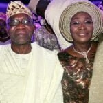 Omoba Adebola Olukoya, Groom’s father and his Mrs. Olatokunbo, groom’s mother