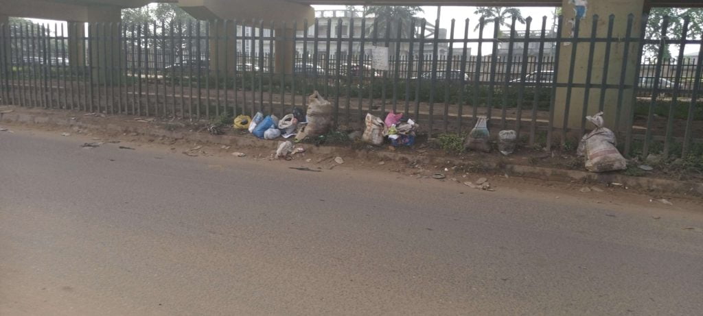 heap of refuse at Lagos Garagein ijebu ode