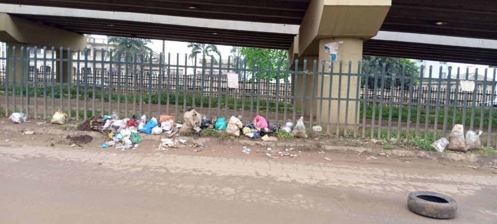 heap of refuse at Lagos Garagein ijebu ode