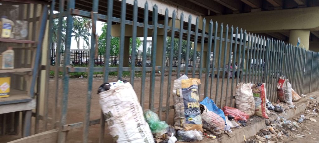 heap of refuse at Lagos Garagein ijebu ode