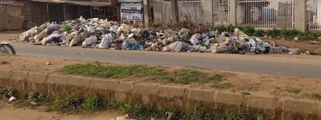 heap of refuse in ijebu ode