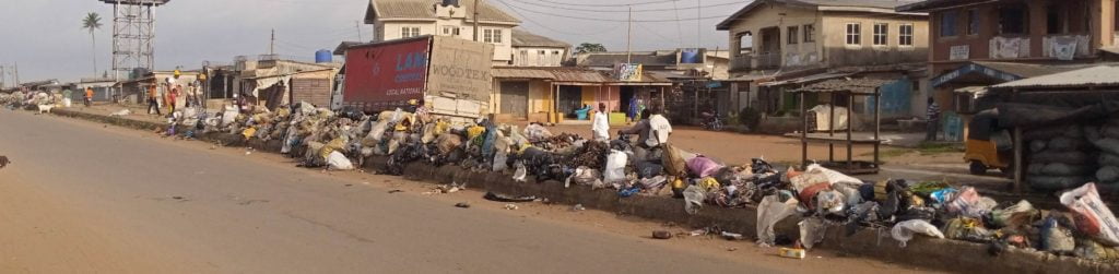 heap of refuse in ijebu ode