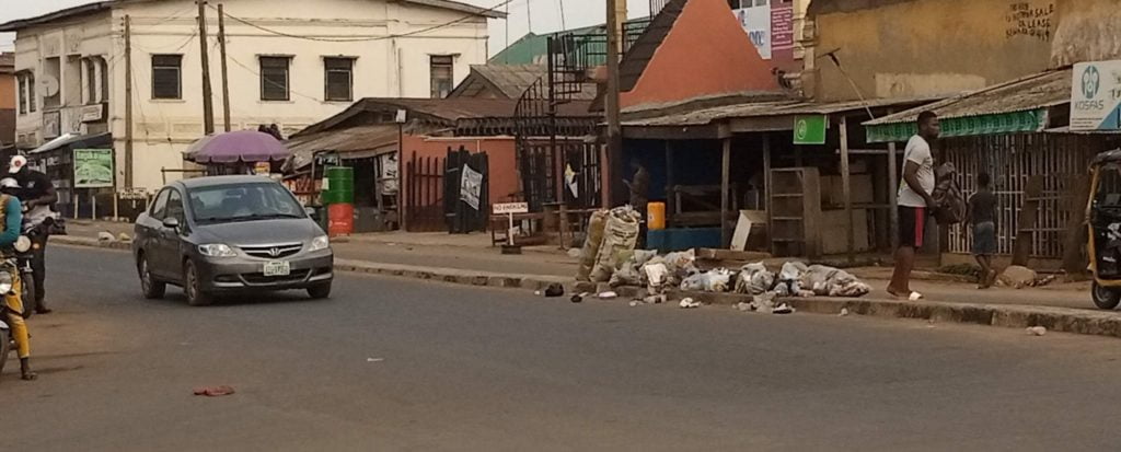 heap of refuse in ijebu ode