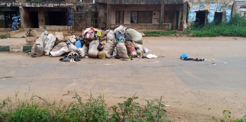 heap of refuse in ijebu ode