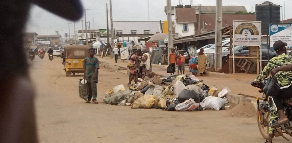 heap of refuse in ijebu ode