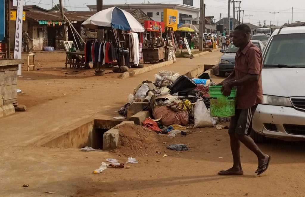 heap of refuse in ijebu ode