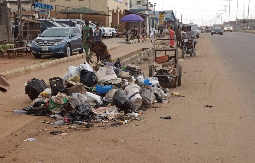 heap of refuse in ijebu ode