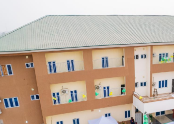 Burgled 100-bed Mother and Child Hospital in Iperu.