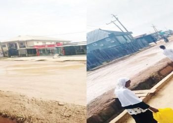 Screenshot of bad roads in Magboro, Ogun State