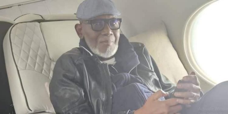 Ondo State Governor, Akeredolu returns to Nigeria.