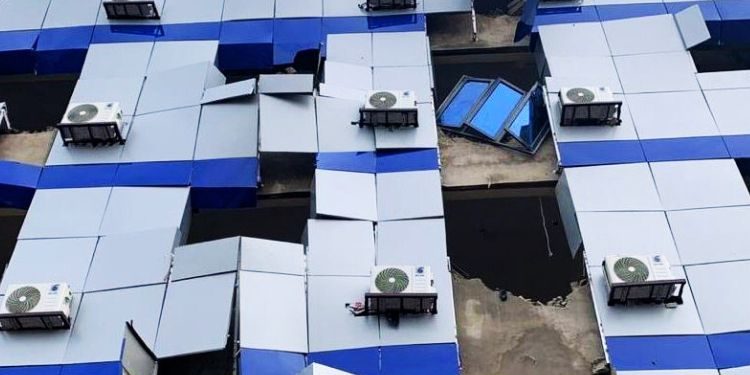 Dapo Abiodun demolishes Gbenga Daniel’s N1bn property.