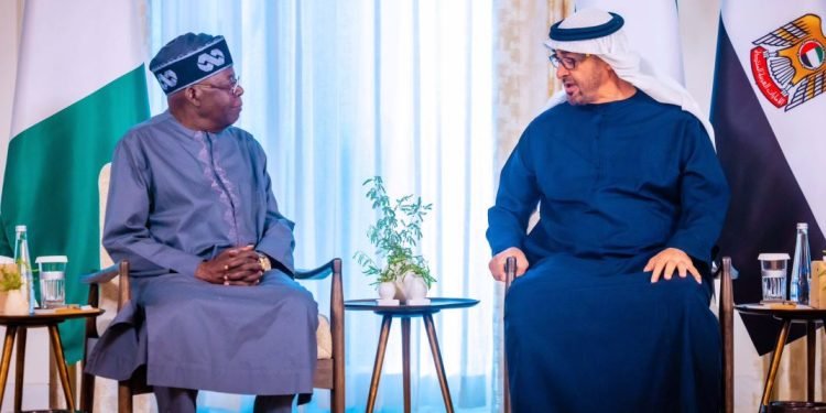 President Tinubu with the UAE leader.