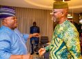 Photos: Adeleke visits Dapo Abiodun in Oke-Mosan, Abeokuta, Ogun State.