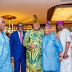 Photos: Adeleke visits Dapo Abiodun in Oke-Mosan, Abeokuta, Ogun State.