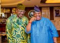 Photos: Adeleke visits Dapo Abiodun in Oke-Mosan, Abeokuta, Ogun State.