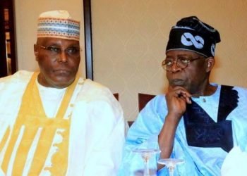 Former Nigerian VP, Atiku Abubakar and current Nigeria President, Bola Tinubu.