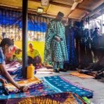 Dapo Abiodun, governor of Ogun State visits Adire makers