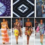 fashion with Adire textile material