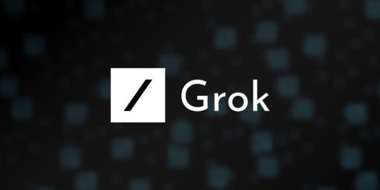Grok AI logo.