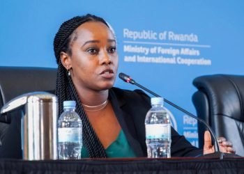 Dr. Doris Uwicyeza Picard, a representative from the Rwandan Ministry of Justice and coordinator of the Migration and Economic Development Partnership between #Rwanda and the UK.
