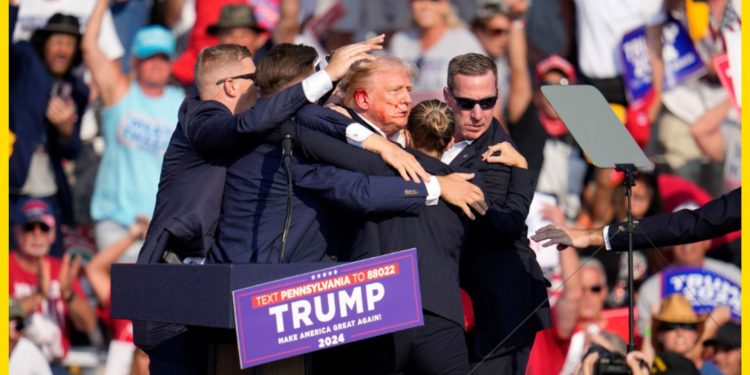 Shooting, chaos at Trump's rally in the US.