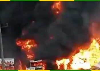 Tanker explodes on Epe-Ijebu Ode Expressway