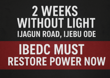 Featured image about two weeks blackout in Ijagun Road, Ijebu Ode.