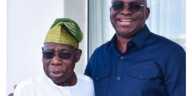 Fayose And Obasanjo Reconcile, Hold Closed-door Meeting In Abeokuta