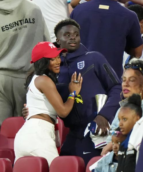 BUKAYO Saka is engaged to his girlfriend of five years Tolami Benson