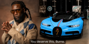 Video: Burna Boy Gifted Custom ‘one-of-one’ Widebody Bugatti Chiron For Birthday