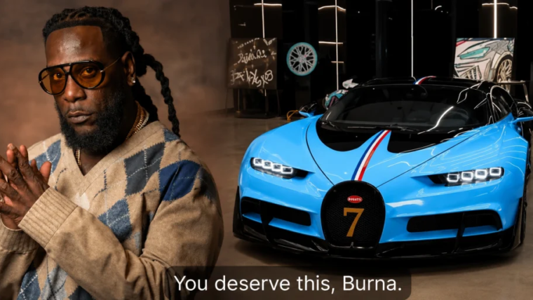 Video: Burna Boy Gifted Custom ‘one-of-one’ Widebody Bugatti Chiron For Birthday