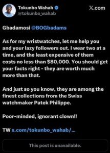 Lagos Commissioner’s ₦212 Million Watches Spark Questions Amid Flooding Row