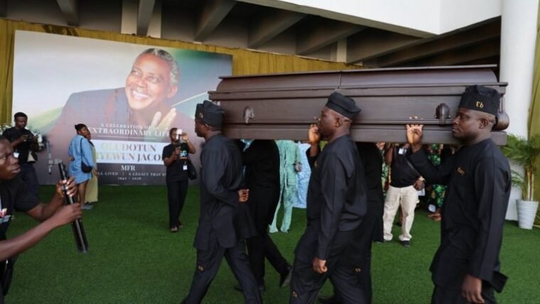 Olu Jacobs Laid To Rest In Lagos