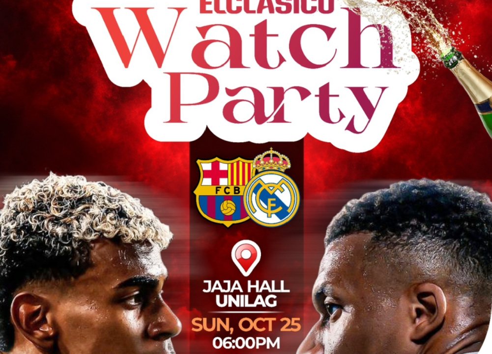 Unilag To Host Watch Party As Barcelona Face Real Madrid