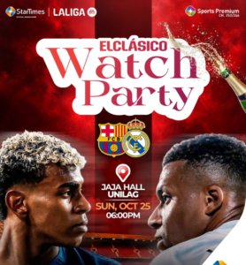 Unilag To Host Watch Party As Barcelona Face Real Madrid